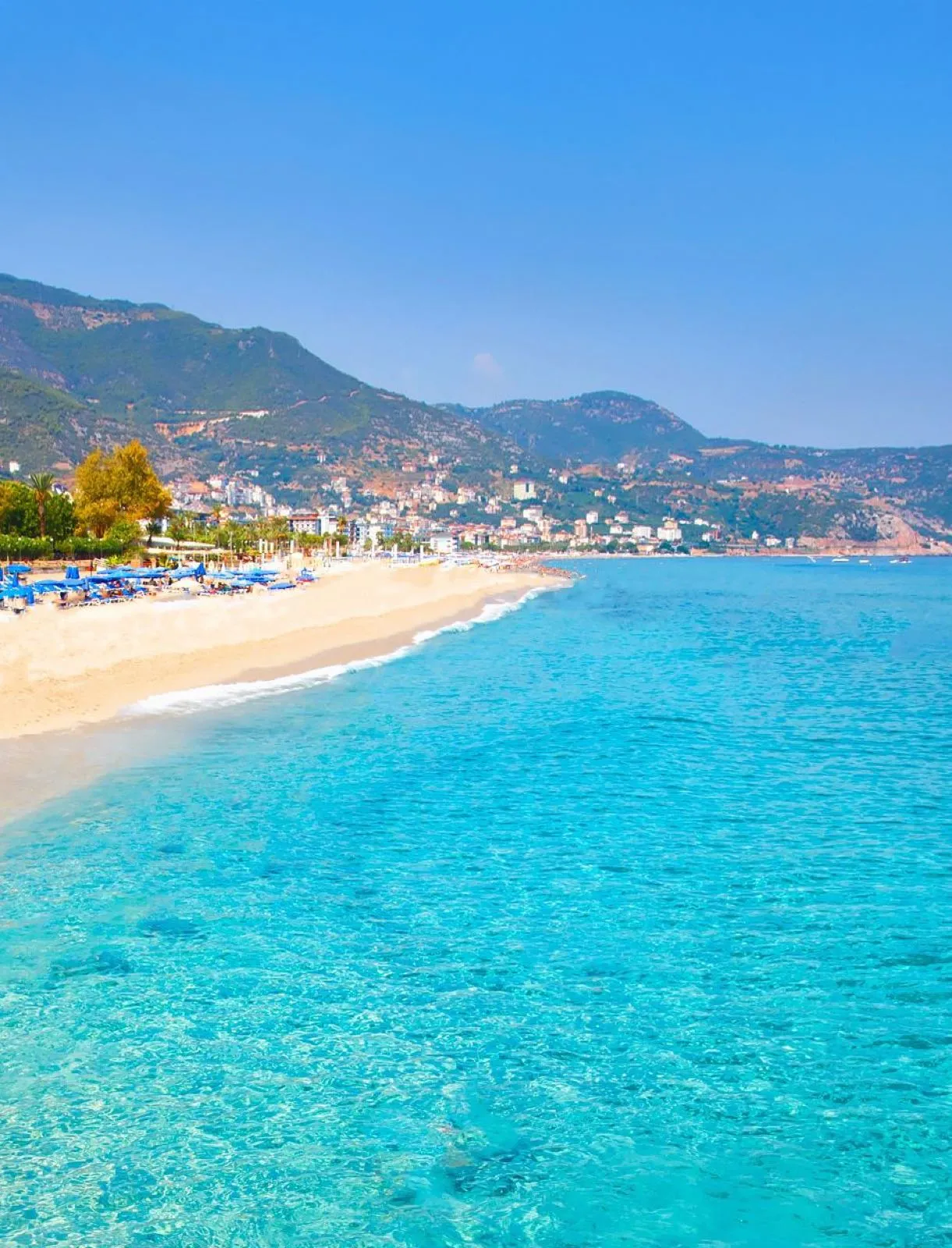 Sea and beach in Alanya